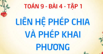 Liên hệ giữa phép chia và phép khai phương: Quy tắc khai phương một thương, Quy tắc chia hai căn bậc hai - Toán 9 bài 4